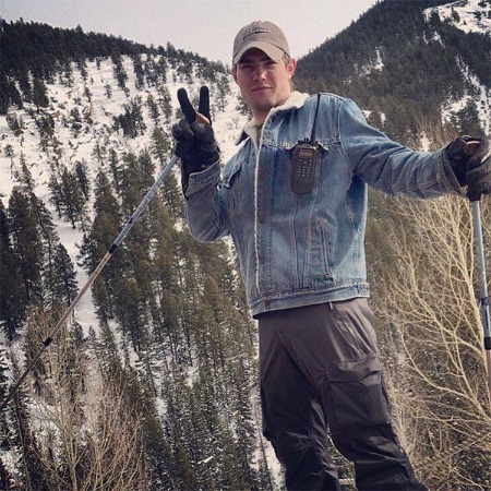 Liam Costner enjoying his vacation.